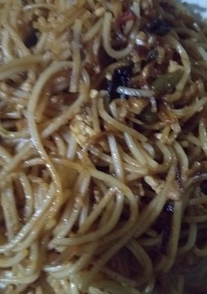 A picture of Mixed noodles.