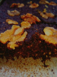 Una foto de Brownie vegano de banana sin harina 👏 👏 👏