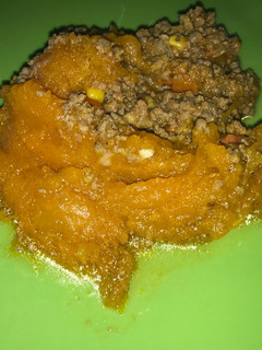 Una foto de Zapallo relleno con carne