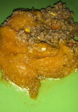 Una foto de Zapallo relleno con carne
