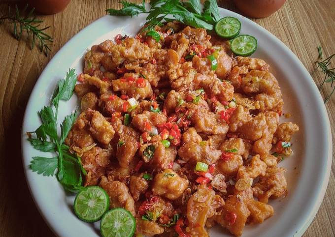 Ayam Popcorn Goreng Bawang