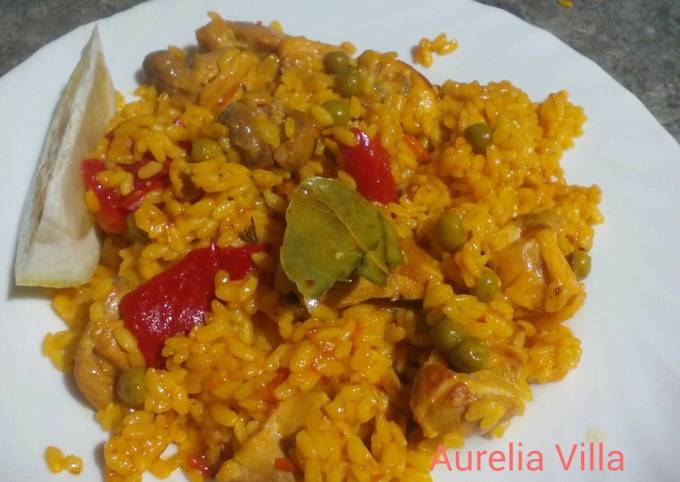 Arroz Con Pollo Y Conejo Receta De Aurelia Villa Jerónimo Cookpad 8944