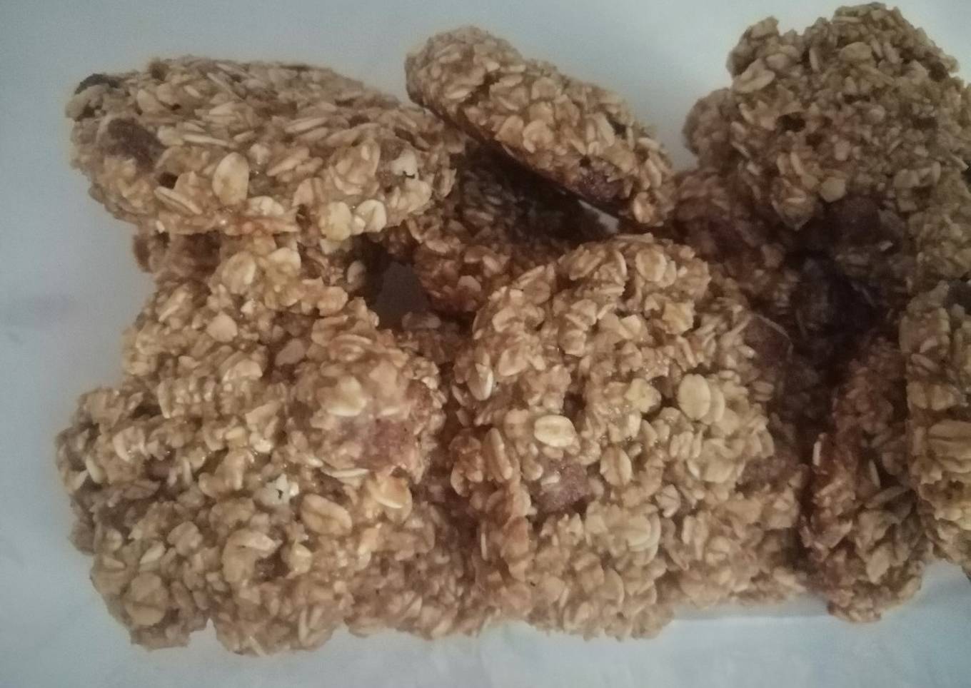 Galletas de avena con trozos de cereales de leche