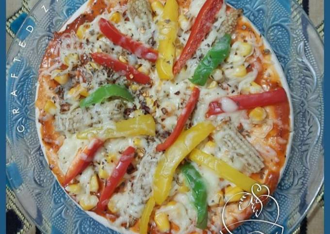 Corn Capsicum Pizza