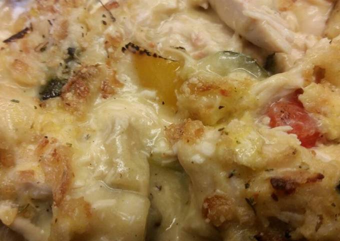 Step-by-Step Guide to Prepare Award-winning Creamy Chicken &amp; Ratatouille Casserole