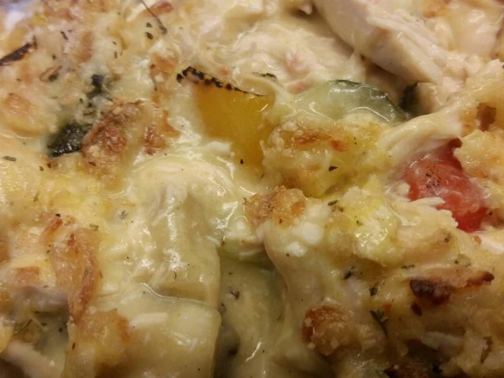 Easy Steps Make|Recipe} Creamy Chicken &amp;amp; Ratatouille Casserole Anti-Fail