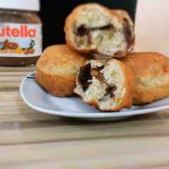 A picture of Nutella Stuffed ring puff puff.