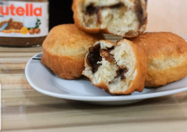 Step-by-Step Guide to Prepare Favorite Nutella Stuffed ring puff puff | Satisfyingrecipe.web.app
