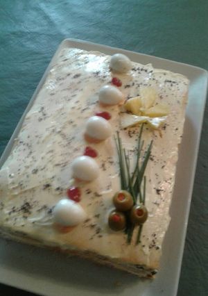 Una foto de Torta salada inspirada