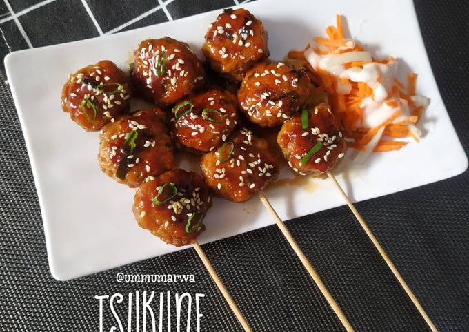 Ini dia! Resep gampang membuat Tsukune (Japanese Meatballs) yang nikmat