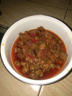 Foto resep Tumis ati ampela pedas