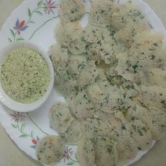 Button rava idli A picture of Button rava idli.