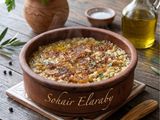 طاجن فريك باللحمة