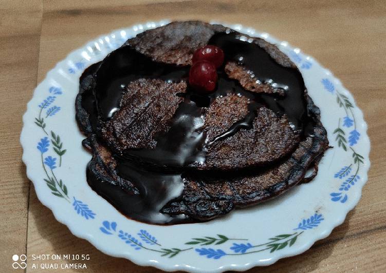 Grilled Banana Chocolate Pan Cake