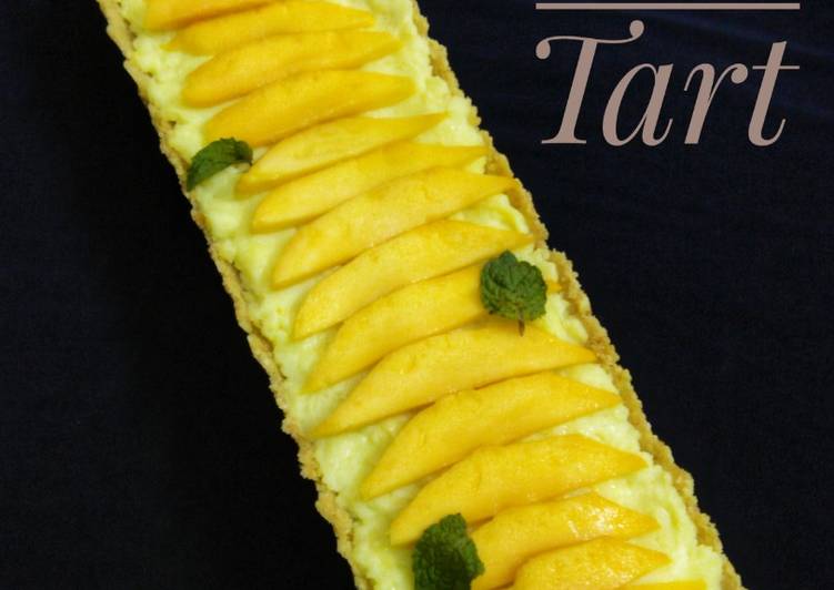 Step-by-Step Guide to Prepare Quick Vanila mango tart
