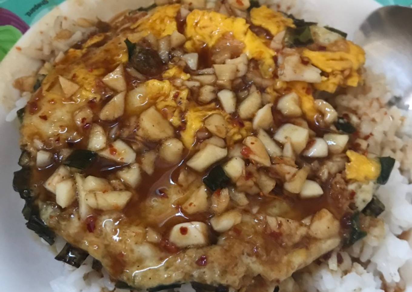 Nasi telor simple enak