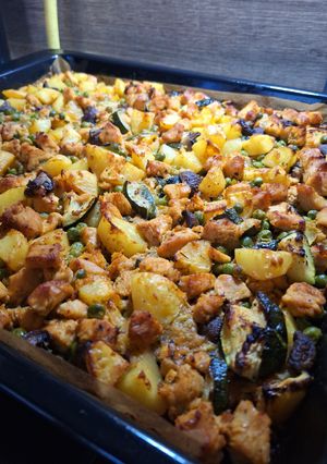 Zöldséges Brassói pulykamellből recept fotója