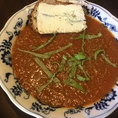 A picture of California Farm Tomato Tamarind Soup.