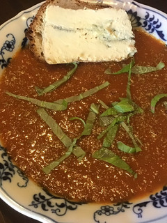 A picture of California Farm Tomato Tamarind Soup.