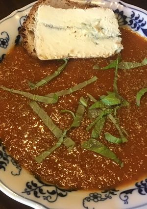 A picture of California Farm Tomato Tamarind Soup.