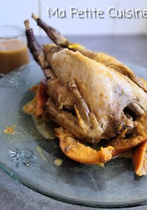 Une photo de Pintade à l'orange