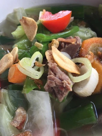 Langkah Gampang Membuat Resep Sop sayuran dengan daging sapi yang Enak Banget