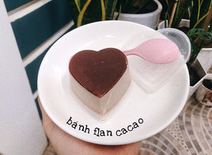Hình của món Bánh flan cacao cho bé.