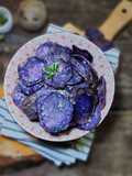 Patate viola al sale aromatizzato
