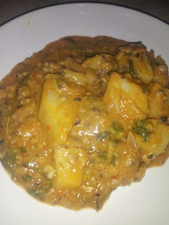 A picture of Yam and beans porridge.