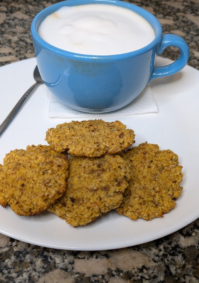 Una foto de Galletitas de naranja y coco Sin azúcar, Sin edulcorante y Sin Tacc