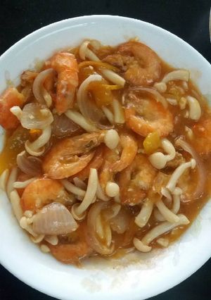 Foto resep Udang sauce mushroom