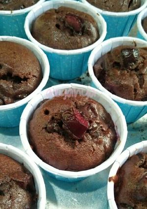 Gambar Muffin Ceri Coklat