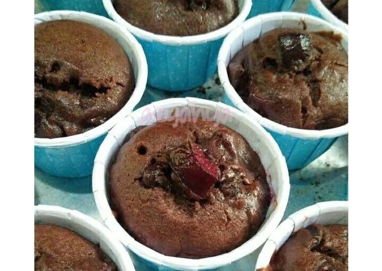 Langkah Mudah Buat Muffin Ceri Coklat yang Sederhan