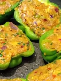 A picture of Stuffed Capsicum.