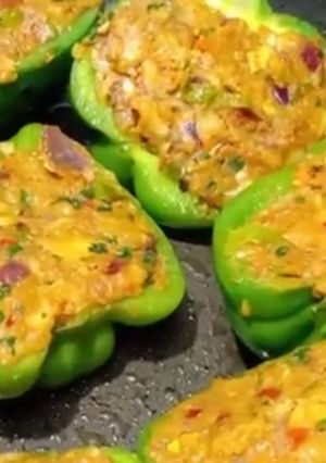 A picture of Stuffed Capsicum.