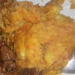 A picture of Mashed potatoes #4weeks challenge.