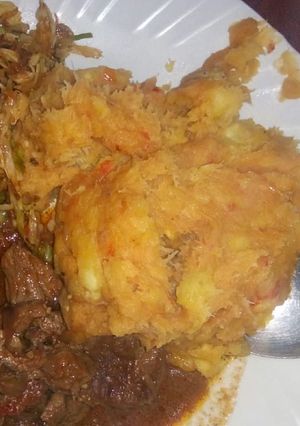 A picture of Mashed potatoes #4weeks challenge.