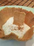 Arroz con leche con barquillo