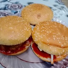 Chicken patti burger 🍔 A picture of Chicken patti burger 🍔.