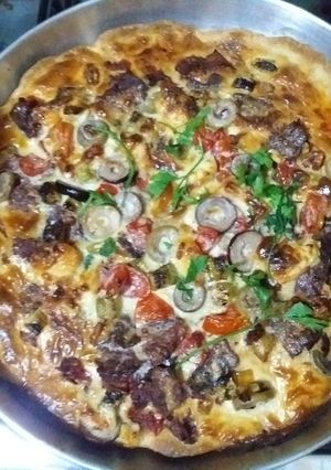 صورة لوصفة بيتزا 🍕