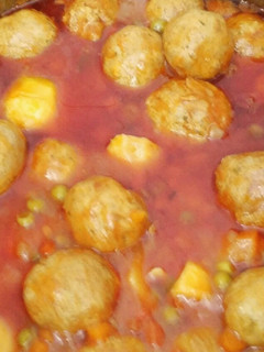 Una foto de Albóndigas de pollo a la cerveza