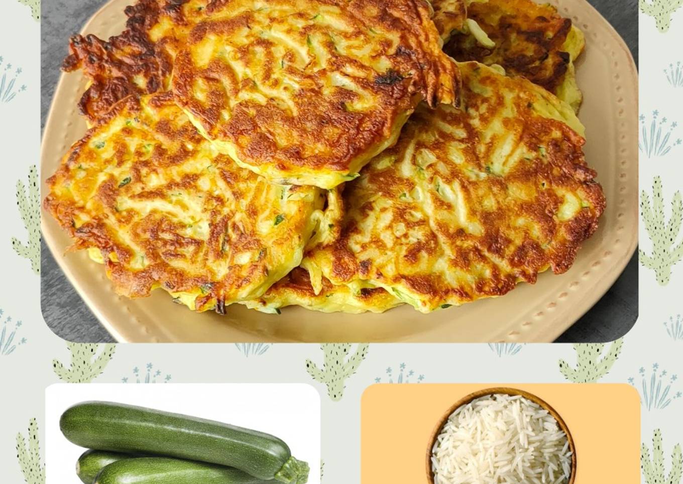 Galettes courgettes riz