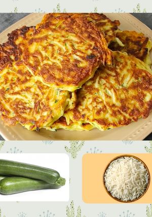 Une photo de Galettes courgettes riz