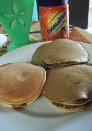 Foto resep Dorayaki Greentea Isi Ovomaltine