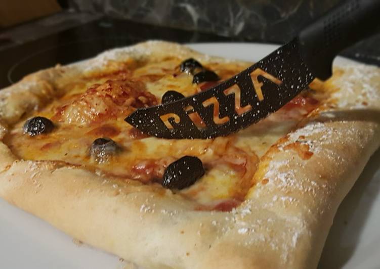 La Délicieuse Recette du 46• 🍕 Pizza &amp; sa pâte Cheesy Crust fait-maison 🧀