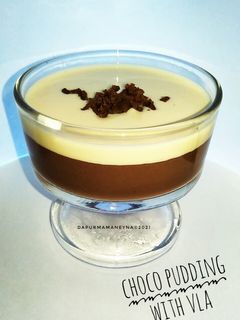 Foto resep Puding Coklat with Vla