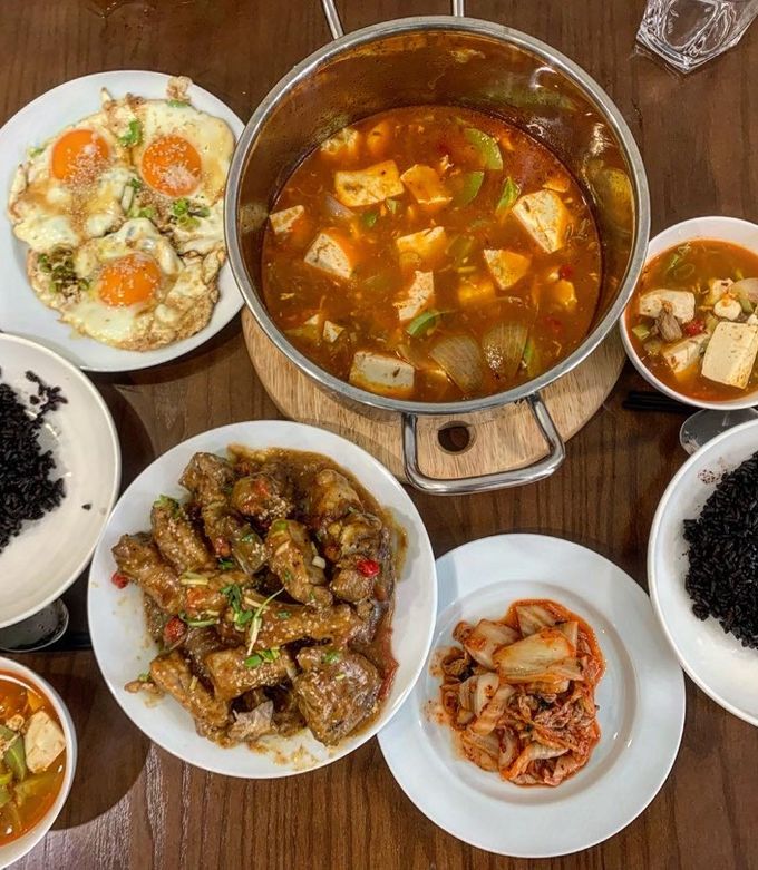 Hình của món 고추참치 순두부찌개- Canh đậu hũ non cá ngừ cay.