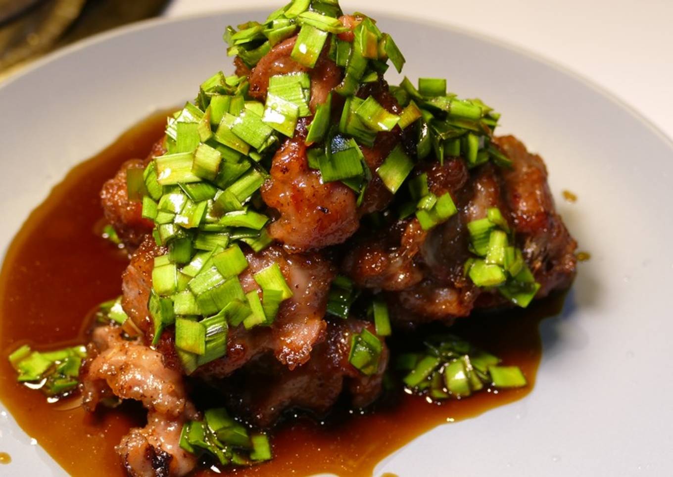【Garlic Chive Soy Sauce】with Gizzard Karaage