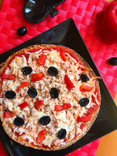Una foto de Pizza fit de atún