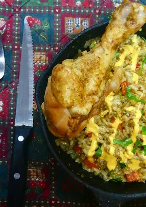 Una foto de Arroz con pollo